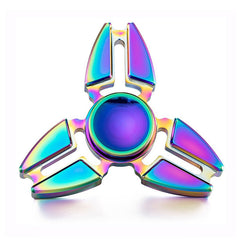 Fidget Spinner Rainbow Colour Aluminum Metal Material