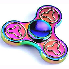 Fidget Spinner Rainbow Colour Aluminum Metal Material