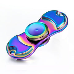 Fidget Spinner Rainbow Colour Aluminum Metal Material